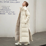 Real Winter 2024 New Korean Version Of Down Cotton Clothes Women's Super Long To The Ankle Loose Bread Warm Padded Clothes-Outfit