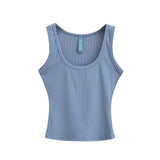 Trend Women's Wear In Summer Sexy Spicy Girls Wide-Edged Threaded Cotton Vest Slim And Slim Bottom Suspender-Outfit