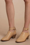 Heel Zipper Ankle Booties 1028-0-Outfit