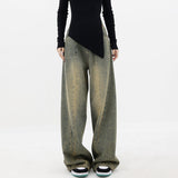 Vintage Wash Distressed Boyfriend Jeans-Outfit