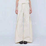 Fongt Women's Wear Irregular Loose Casual Trousers Wide Leg Trousers