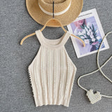 Blouse Heavy Industry Nail Beads To Repair Short Elastic Knitted Shirt Temperament Slings Ocean Hanging