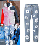 Harajukanye Jeans Oversized Street Clothing Retro Straight Leisure-Outfit