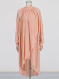Fongt Women's Chiffon Dress 2025 Autumn Dress With Long Sleeves And Leafs Relaxing Long Dresses