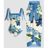 Fongt One-Piece Bikini Suit Women's Bikini Three-Piece