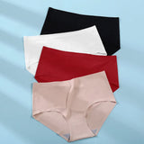 Hot Ice Silk Women Panties Invisible Ultra Thin Seamless Underwear Briefs Underpants Sexy Lingerie Solid Panties