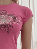 Vintage Acanthus Logo-Print Baby Tee-Outfit