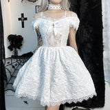 Autumn And Winter Women's Temperament Lace Splicing Sling Net Sexy Fashion Dress-Outfit