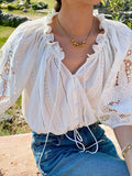 Fongt And Summer New Holiday Style French White Top + White Dress Women's Suit Shenzhen South Oil Women's