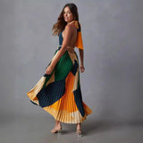 Fongt 2025 New Rolling Sleeveless Casual Dress INS Loose Vacation Women's Dress