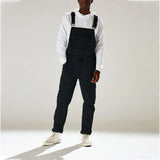 Fongt New Summer Street Trendy Solid-Colored Strap Trousers With One-Body High-Rise Men's
