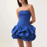 Fashion Temperament Dress Women 2025 Summer New Sexy Style Chest Print Design High Waist Short