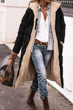 Fongt Solid Hooded Cotton Suit Long Sleeve Double-Sided Winter Warm Shirt Coat Cotton Coat