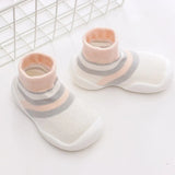 Baby Knitted Leopard Floor Socks Shoes with Rubber Soles Infant Anti-slip Indoor Socks Newborn Spring Summer