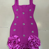 New Women's Black Blue Design Sleeveless Vest Sling Leafside Mini Dress For Summer 2025