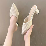 Fongt Cool Drag Year Summer Simple Fashion New Pointed Knitted After The Blank Coarse And Solid Color Tao Cold