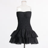 Heavy Industry High-Sense Dress Women's 2025 Summer New Sick Flower Slimming Small Short
