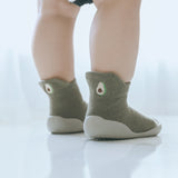 Baby Knitted Leopard Floor Socks Shoes with Rubber Soles Infant Anti-slip Indoor Socks Newborn Spring Summer
