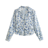 Spring Print Slim Shirt 2580126 Medium Skirt 2581133-Outfit