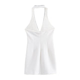 Summer Jewellery Neckline Slim Mini Dress 3082739-Outfit