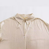 The Spring Of 2024, The New Style Is Specially Designed For Casual Loose Gilded Casual Shirts.-Outfit