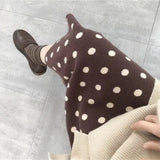 Polka Dot Midi Skirt-Outfit