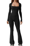 Fongt Women's Long-Sleeved Giose Waist-High-Legged Jump-Suited Jump-Suited Jump-Suited Trousers