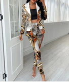 Fongt New Casual Fashion Suit Women's Suit Suit