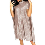 Fongt New Women's Ebay Small Collar Squint Dress