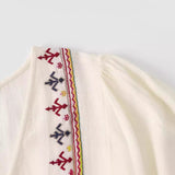 Fongt Women's Clothing 2025 Summer New Splicing Embroidery Short Dress