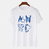 Cartoon Dog Graphic Top-Outfit