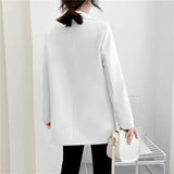 Fongt Suit Jacket Lady Tide Ins Spring And Autumn Winter Short Small Korean Version Loose And Versatile Foreign Style Casual Suit-Outfit