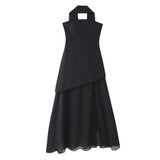 Fongt Women's Explosive Temperament Fashion Bras Shoulder Sleeveless Dress