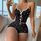 Fongt New Heart-Shaped Print Bump Color Home Clothes Front Thairy Sling