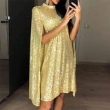Fongt New Women's Ebay Small Collar Squint Dress