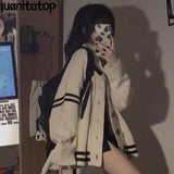 Women Cardigan Lovely Cosy Fashion All-match Patchwork Korean Style New Arrival Kawaii Simple Popular Trendy Leisure