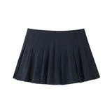 Fongt Multi-Colored Leisure Short-Scarry High-Waist Wide-Folded Skirt 2025 Winter New A67785