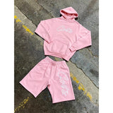 Fongt New CORTEIZ Pink Jacket Korean Autumn And Winter New Trendy Street Jacket Set