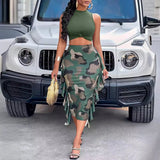 Fongt Style Women's Wear Ebaytemu2024 Spring And Summer Camouflage Fashion Suit-Outfit