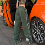 Sweatpants Women Basic Y2K Cargo Pants 2023 Striped Baggy Track Pants 90s Joggers Casual Streetwear Low Rise Harem