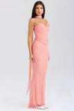 Corset Top With Long Scarves And Body-con Midi Skirt Set-Outfit