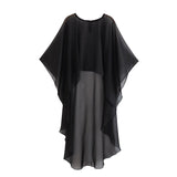 Fongt 2023 New Women's Asymmetric Gauze Cloak Jacket 8741003-Outfit