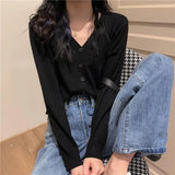 Fongt With Long-Sleeved Sweater Female 2024 New Korean Version Gentle Wind Short White Cardigan V-Neck Jacket-Outfit