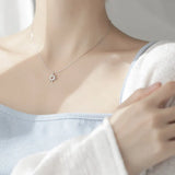Hollow Sun Necklace Pendant-Outfit