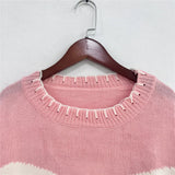 Bow Jacquard Sweater-Outfit