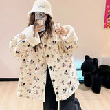 Disney Mickey Minnie Cartoon Fleece Coat-Outfit