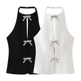 Spring Jewelry Bow Neckline Slimming Blouse 2793777-Outfit