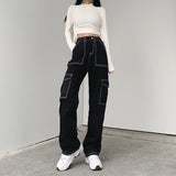Black Straight High-rise Jeans-Outfit