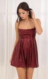 Fashion Sexy Sequined Suspender Bow Dress