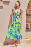 Fongt High-End 2025 Spring And Summer Women's New Sexy Print Slinged Dopamine Wearing Dress Women